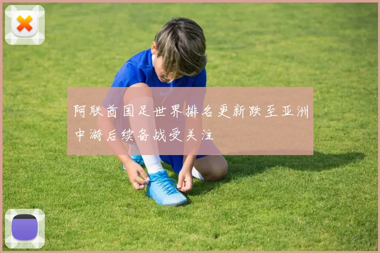 阿联酋国足世界排名更新跌至亚洲中游后续备战受关注